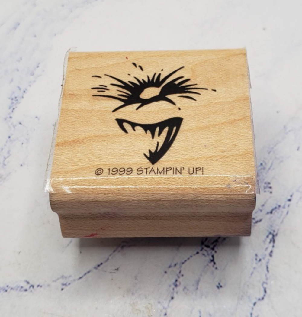 Stampin Up! Marvelous Morning Bold Flower Floral Wood Mounted Rubber Stamp